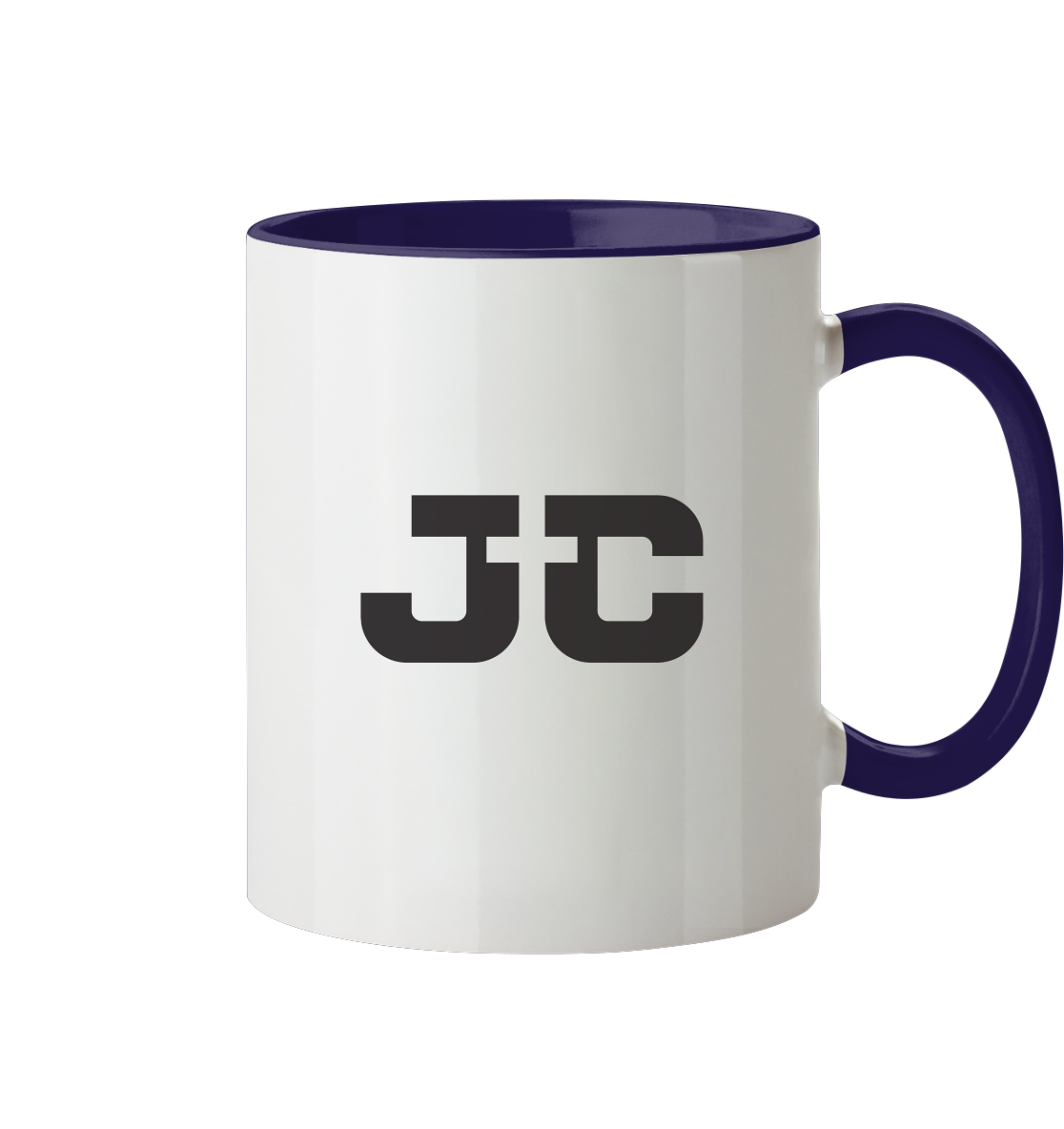 JC – Das Kreuz im Zentrum - Tasse zweifarbig