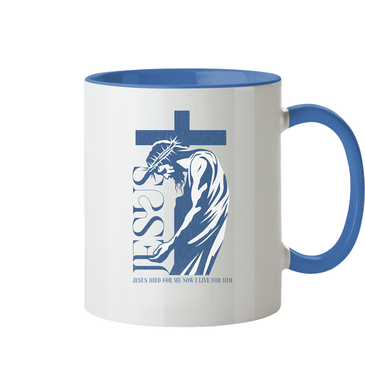 Live for Him - He died for me - Mug two-tone