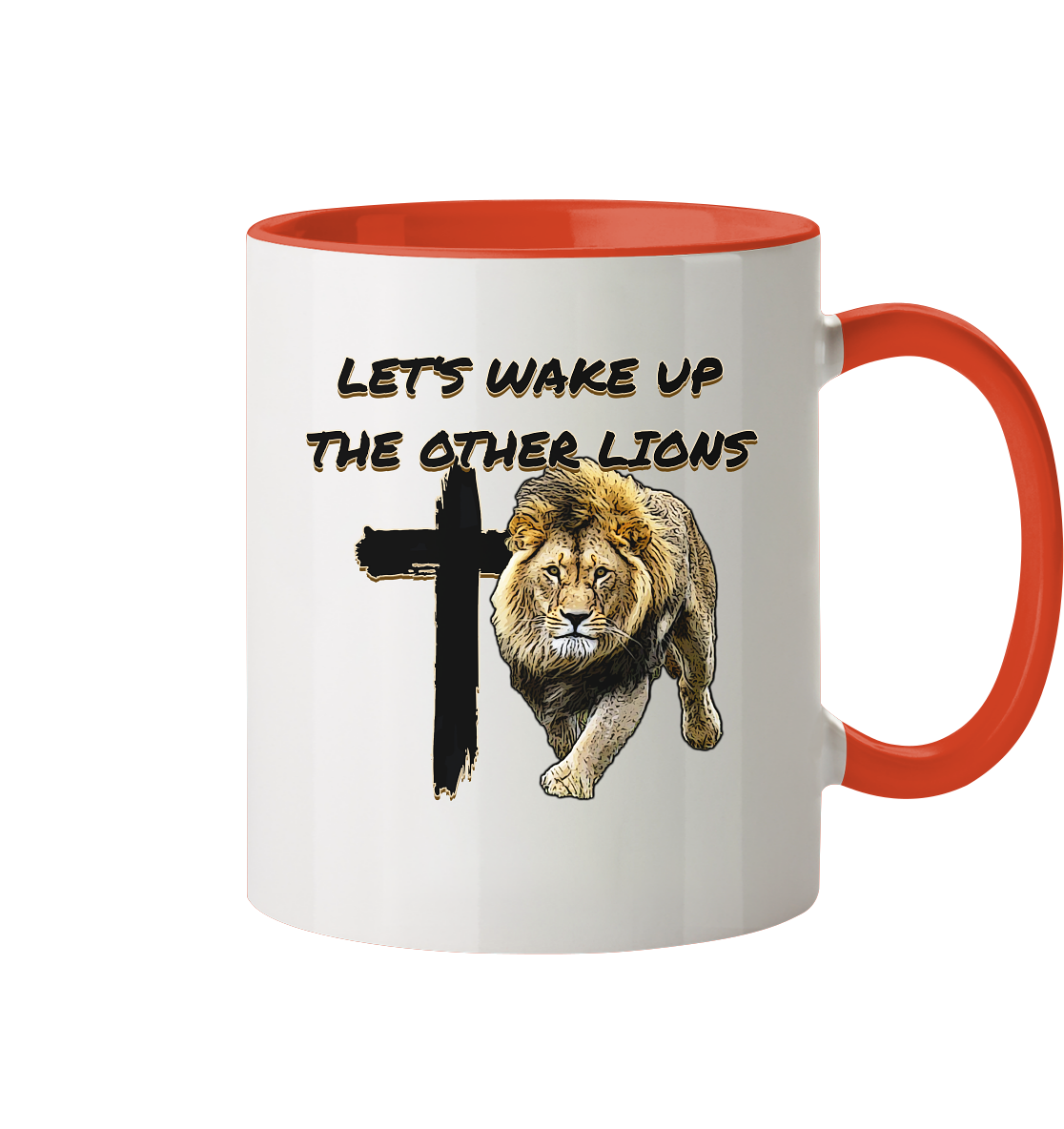 Let's Wake Up the other Lions - Tasse zweifarbig