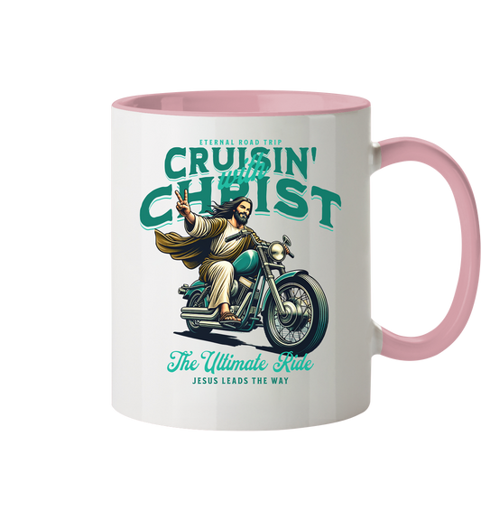 Eternal Road Trip – Cruisin' with Christ - two-tone mug