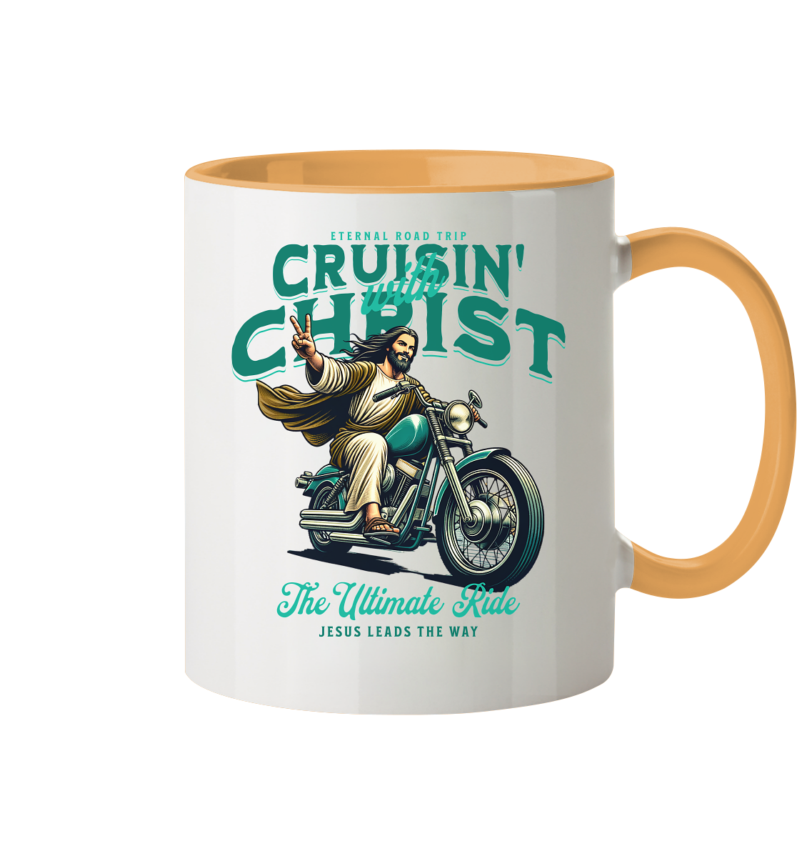 Eternal Road Trip – Cruisin' with Christ - Tasse zweifarbig