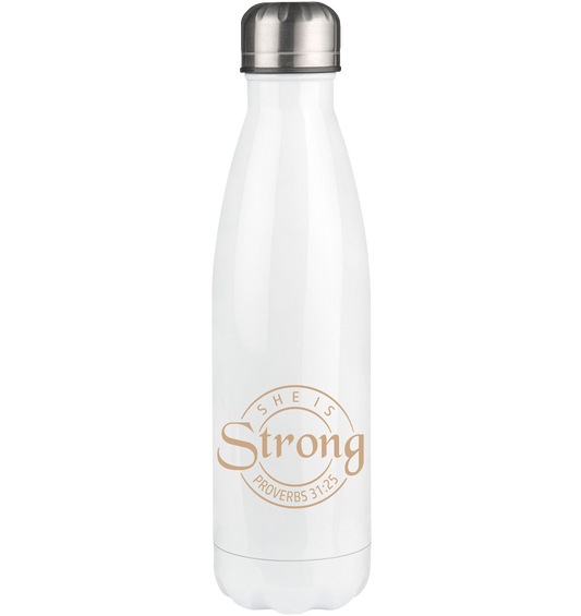 She is strong - Proverbs 31:25 - Thermo bottle 500ml